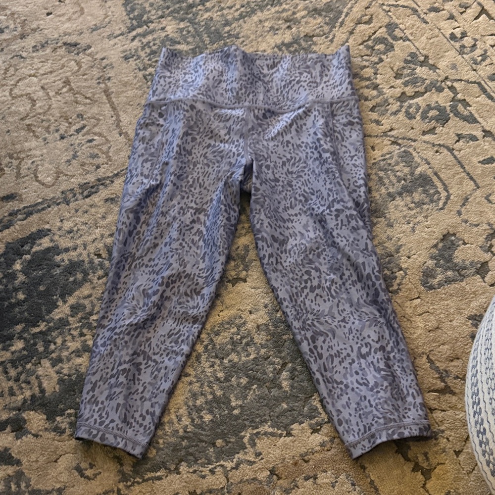 Athleta Gray Patterned Leggings